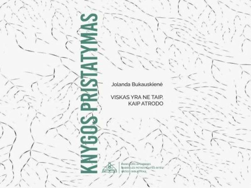 Jolandos Bukauskienės poezijos knygos pristatymas