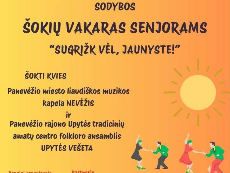 Šokių vakaras senjorams „Sugrįšk vėl, jaunyste!“