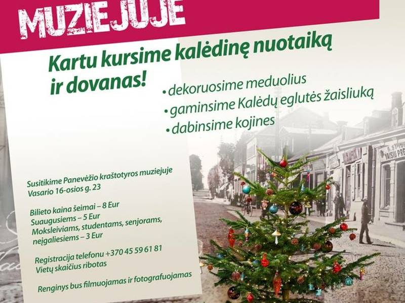 Kalėdinės dirbtuvės muziejuje