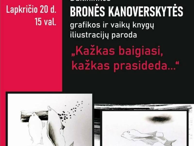 Bronės Kanoverskytės grafika ir iliustracijos : susitikimas bibliotekoje