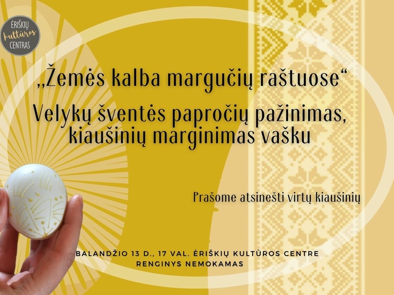 „Žemės kalba margučių raštuose"