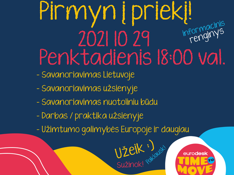 Informacinis renginys " Pirmyn į priekį!"