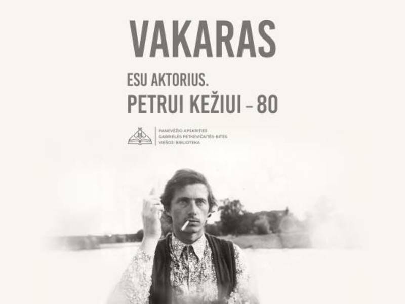 Petro Kežio 80-mečiui paminėti, bus pristatyta paroda „Esu aktorius. Petrui Kežiui – 80“