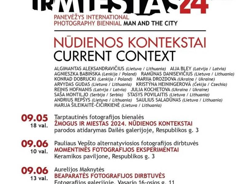 Panevėžio tarptautinės fotografijos bienalės „Žmogus ir miestas 2024. Nūdienos kontekstai“ paroda 