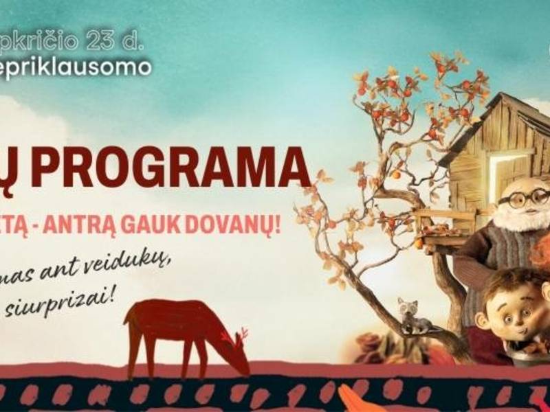 Europos kino diena. Vaikų programa su animatoriais