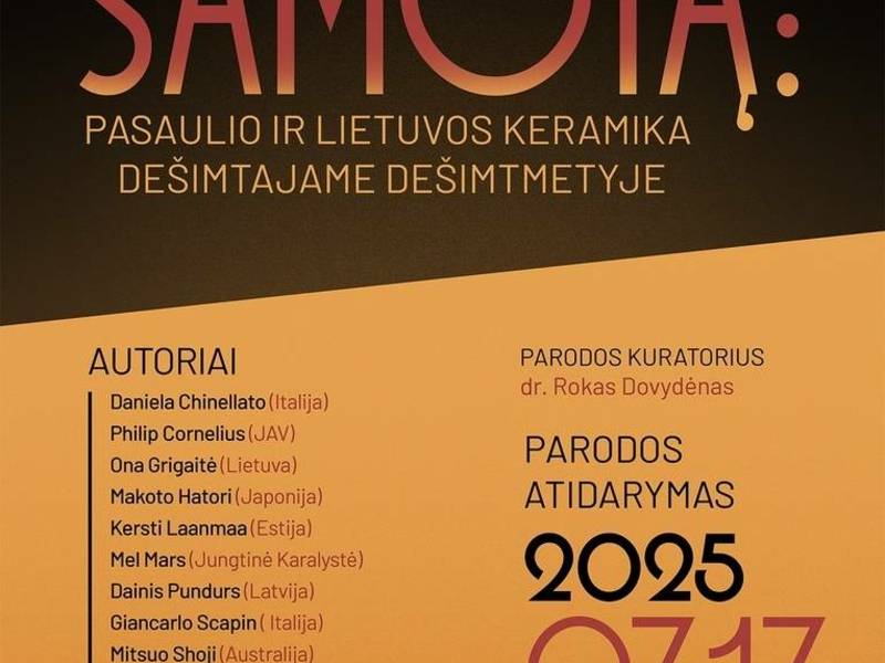 Paroda „Minkant šamotą: pasaulio ir Lietuvos keramika dešimtajame dešimtmetyje“