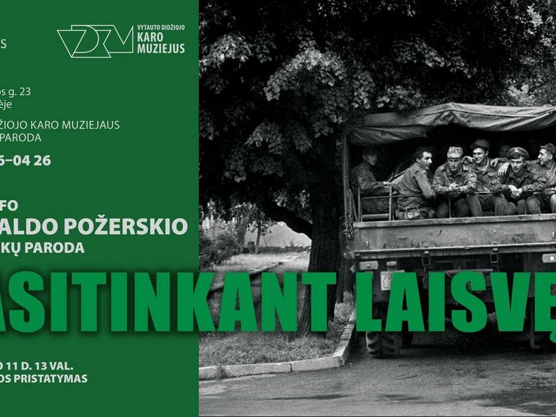 R. Požerskio fotografijų parodos „Pasitinkant Laisvę“ pristatymas