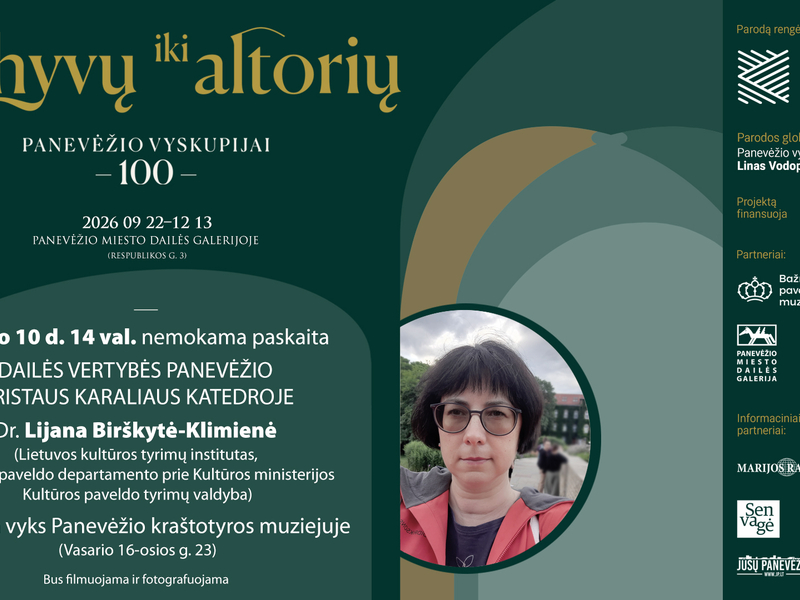Paskaita „Dailės vertybės Panevėžio Kristaus Karaliaus katedroje“