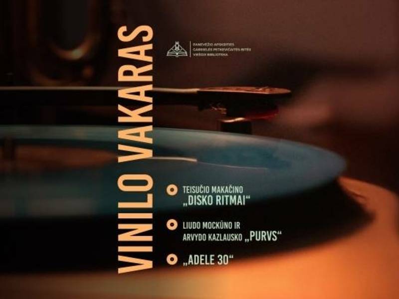 Bitės bibliotekoje – jaukūs vinilo vakarai