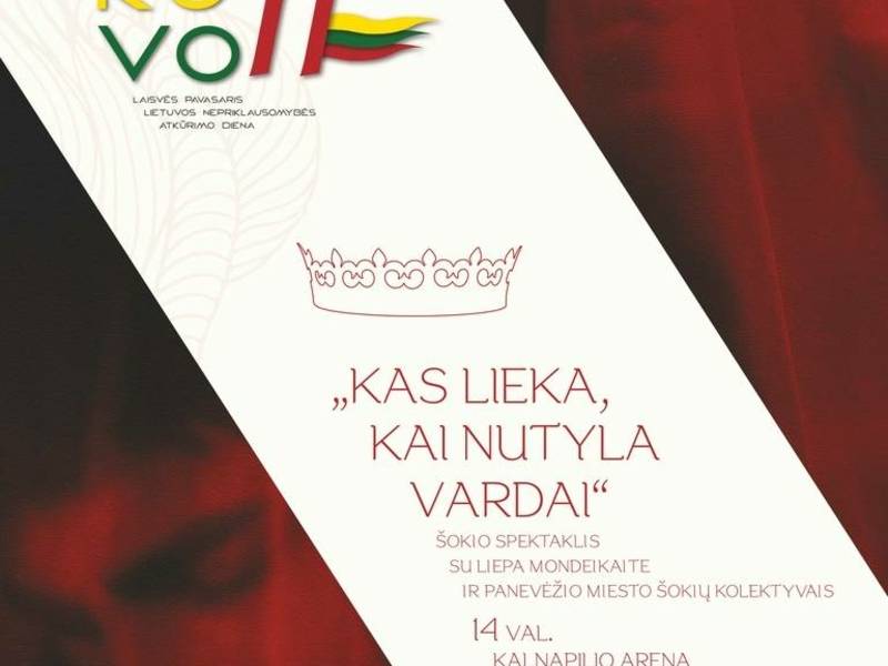 Šokio spektaklis „Kas lieka, kai nutyla vardai“