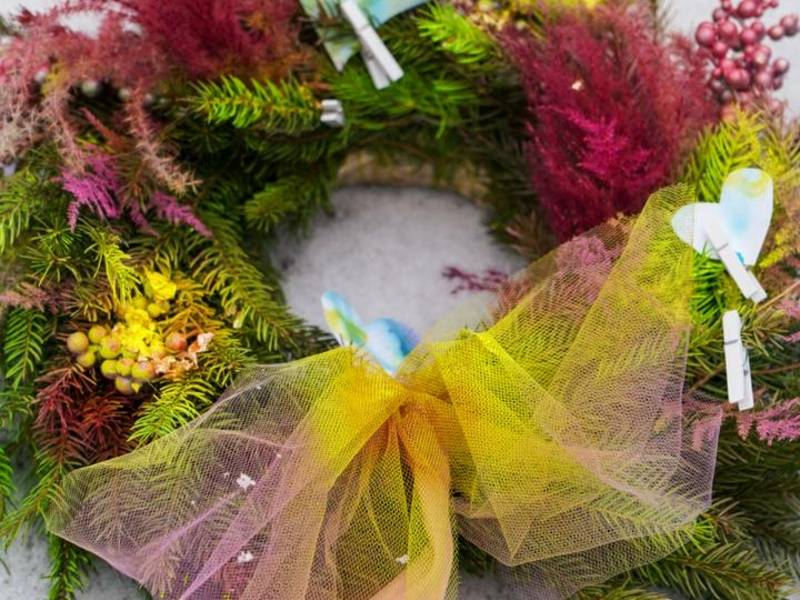 Dizaino studijos dirbtuvės „Kalėdinio vainiko dirbtuvės“