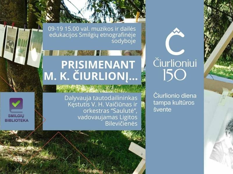 Muzikinės ir kūrybinės dirbtuvės „Prisimenant M. K. Čiurlionį...“