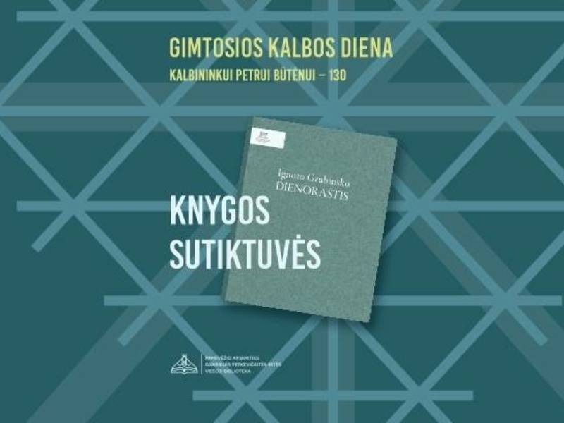 Knygos „Ignoto Grubinsko dienoraštis“ pristatymas 