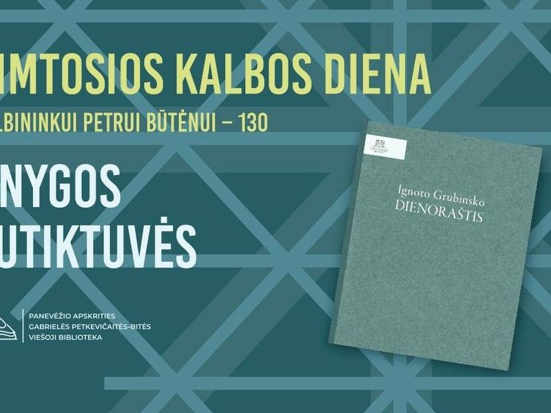 Knygos „Ignoto Grubinsko dienoraštis“ pristatymas 
