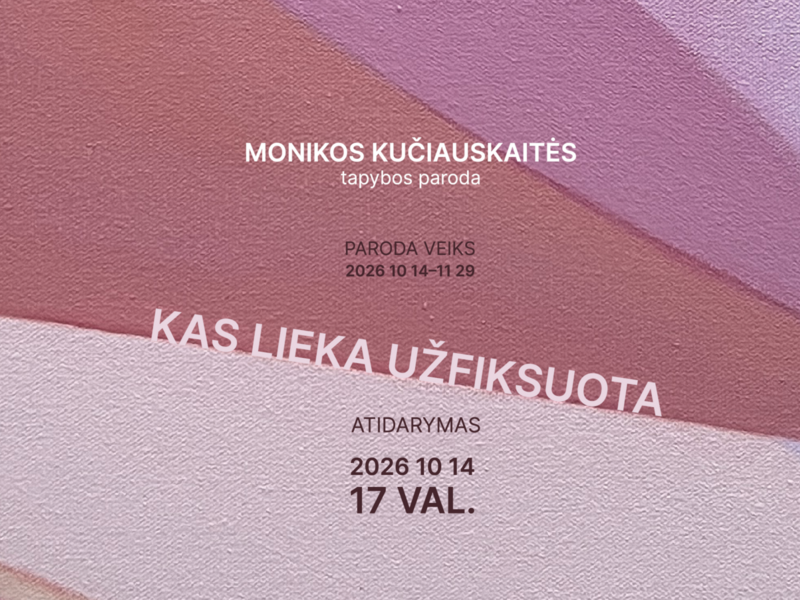 Monikos Kučiauskaitės paroda „Kas lieka užfiksuota“