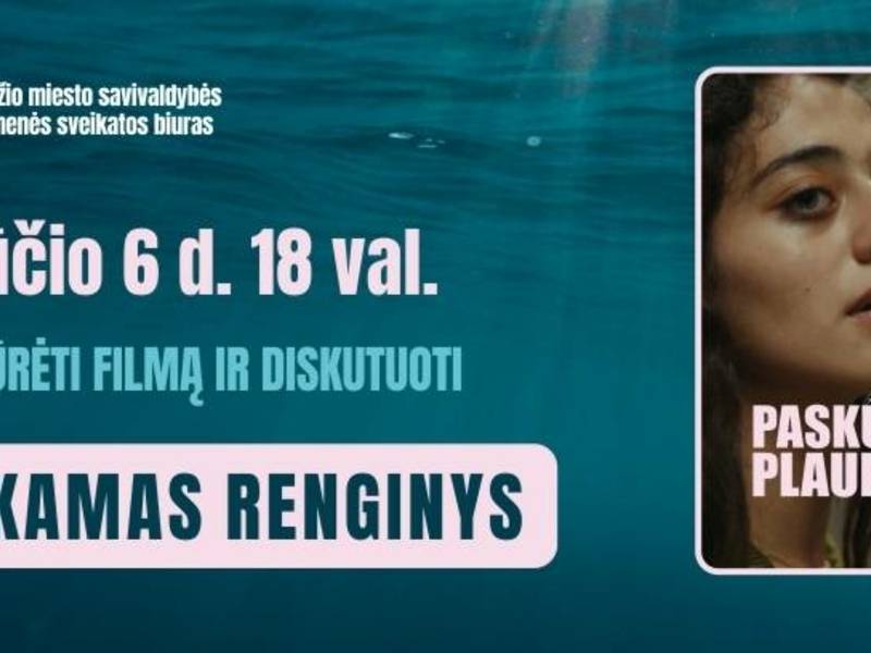 NEMOKAMA filmo „Paskutinis plaukimas" peržiūra + diskusija