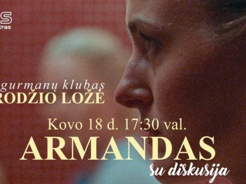 Kino gurmanų klubas „Veidrodžio ložė” kviečia į filmo „Armandas” peržiūrą ir diskusiją