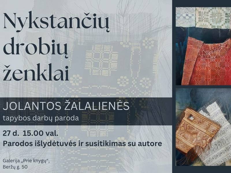 „Nykstančių drobių ženklai“ saugo nykstančių tradicijų atmintį
