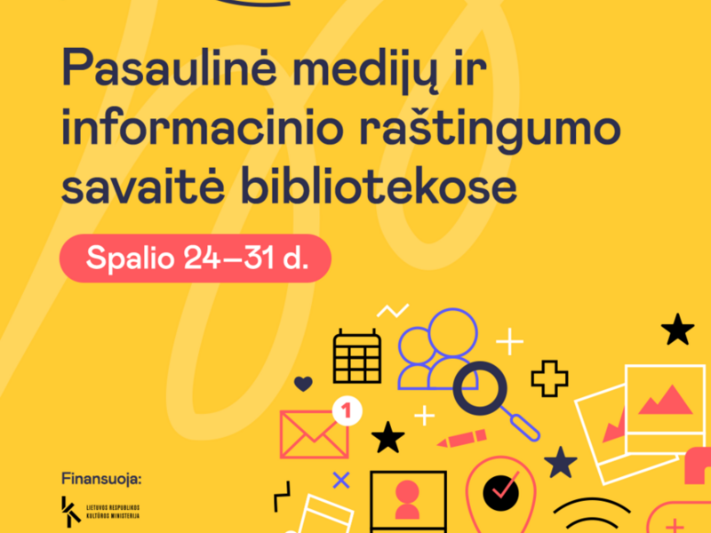 Pasaulinė medijų ir informacinio raštingumo (MIRKT) savaitė 2026
