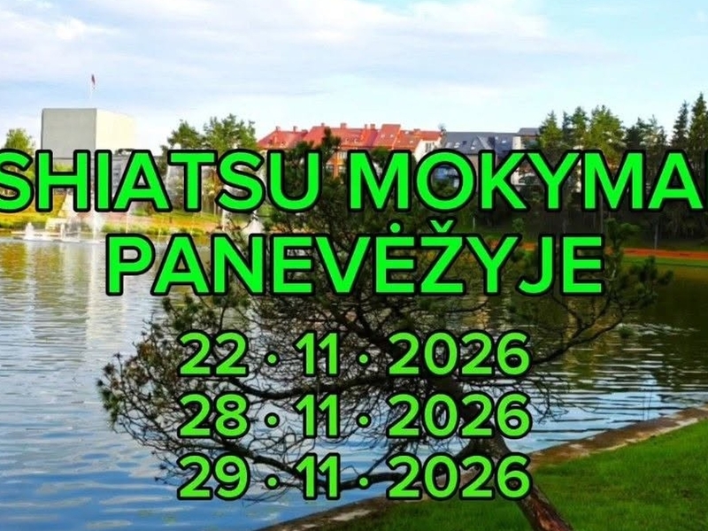 Shiatsu masažo mokymai Panevėžyje