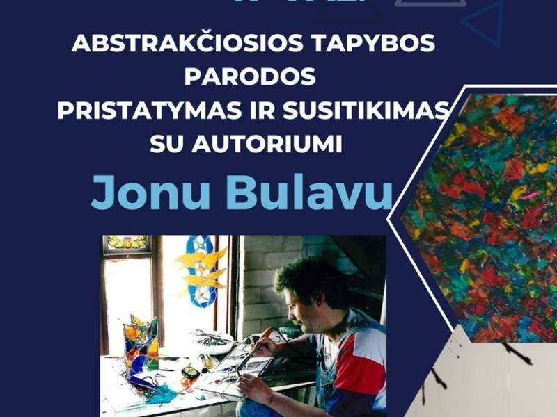 Abstrakčiosios tapybos parodoje - vasariška spalvų žaismė