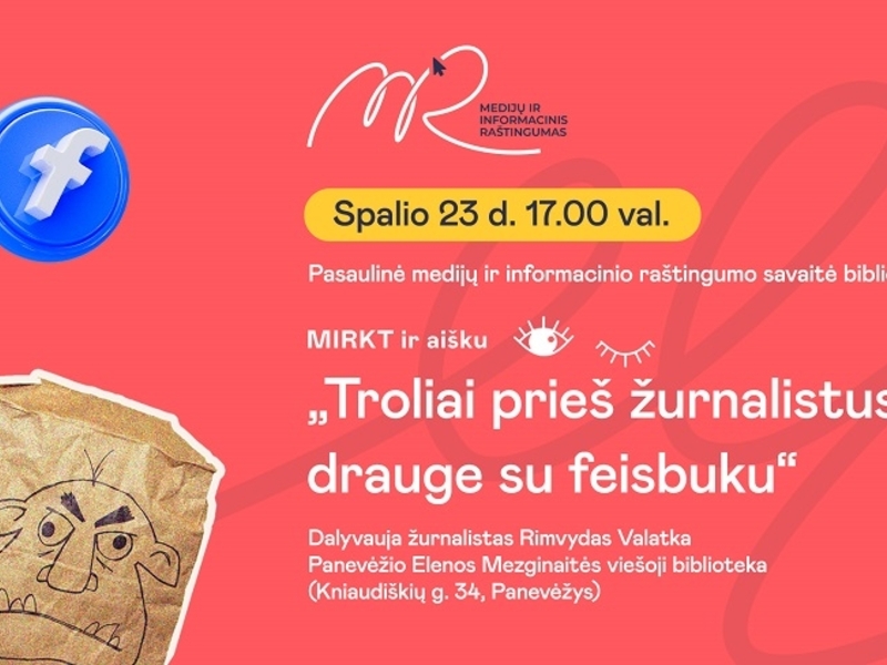 „Troliai prieš žurnalistus drauge su feisbuku“ Dalyvauja žurnalistas Rimvydas Valatka